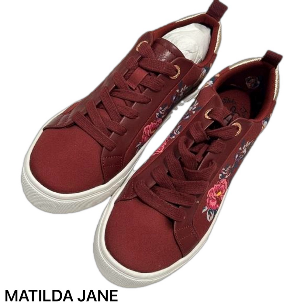 Matilda Jane clothing girls shoes flower design size 5 NWT..